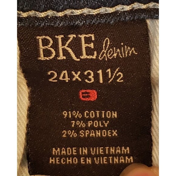 BKE ~ Stella ~ Straight ~ Boot Cut ~ Embroidered Back Pockets ~ Size 24R - Picture 10 of 13